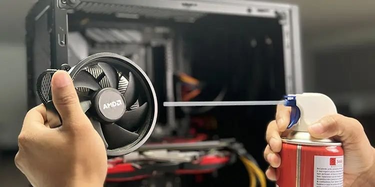 Fan cleaning spray